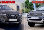 So sánh Ford Everest 2021 và Hyundai SantaFe 2021