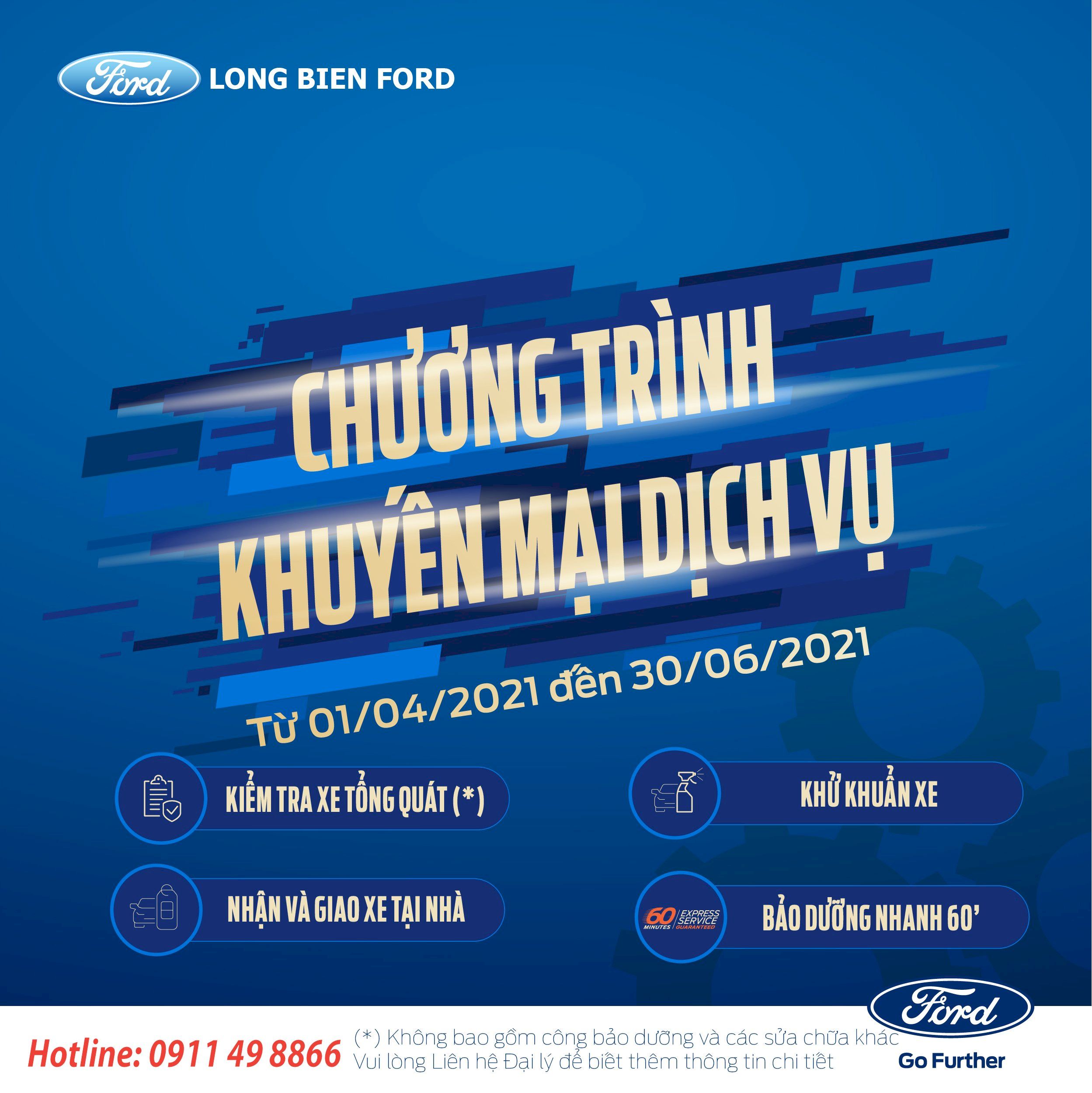 LONG BIÊN FORD ĐÓN MỪNG ĐẠI LỄ VỚI SIÊU ƯU ĐÃI DÀNH CHO XẾ YÊU CỦA QUÝ KHÁCH
