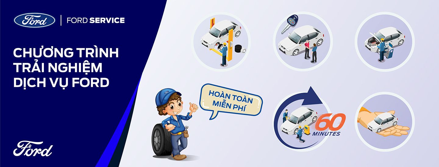 CHƯƠNG TRÌNH TRẢI NGHIỆM DỊCH VỤ FORD THÁNG 3