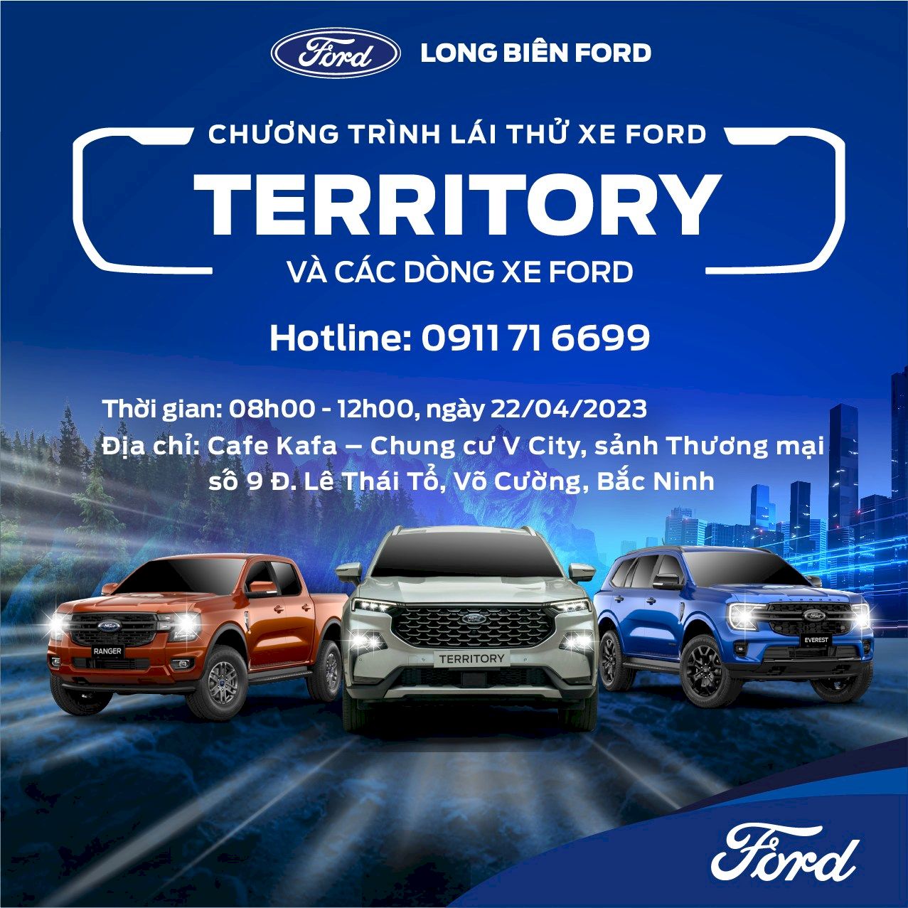Lái thử xe Ford - Rinh ngay quà tặng - Bắc Ninh
