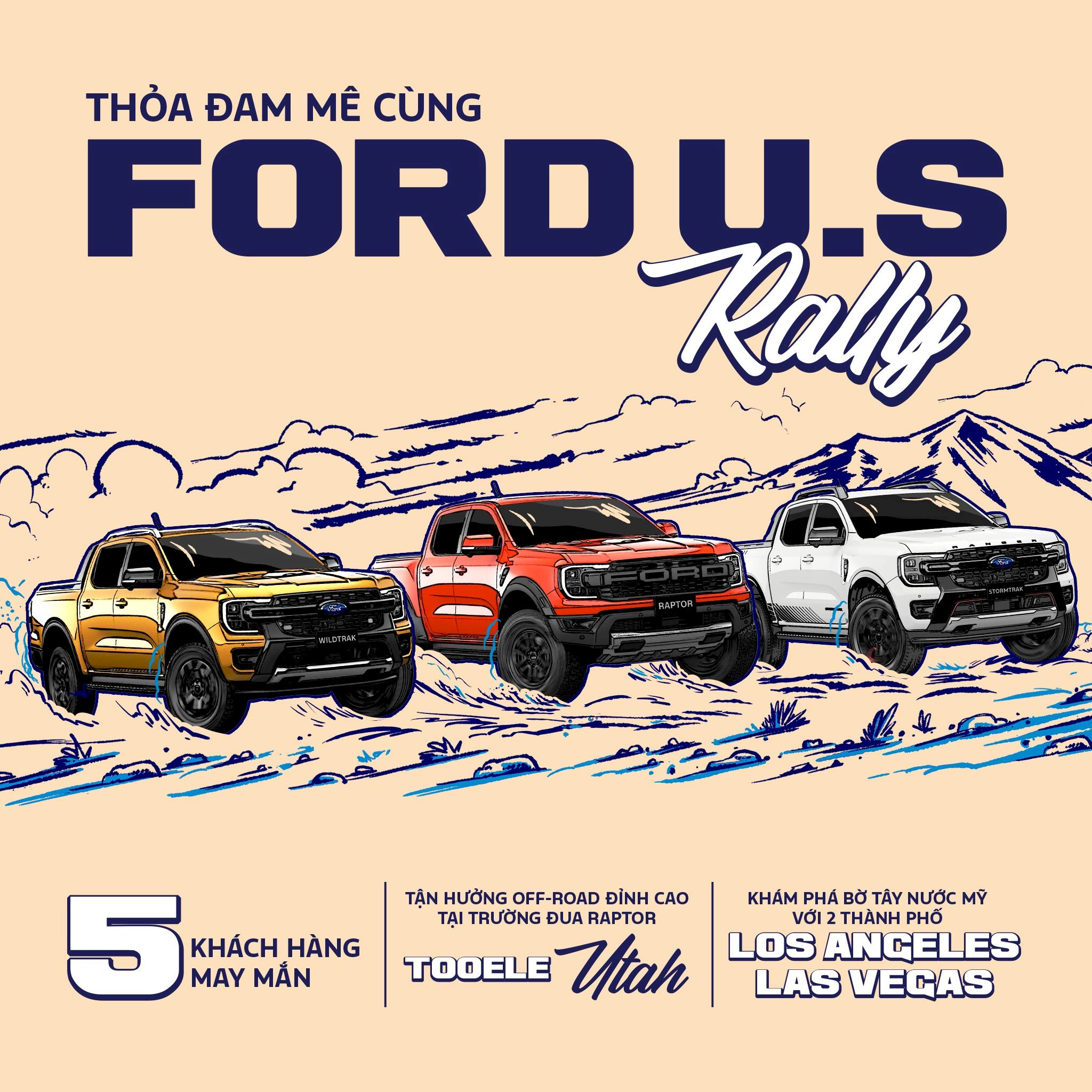 THỎA ĐAM MÊ OFF-ROAD TẠI FORD U.S. RALLY - ƯU ĐÃI CỰC CHẤT THÁNG 6 -7!