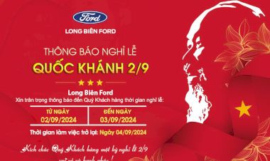 Thông báo nghỉ lễ Quốc Khánh 2/9/2024