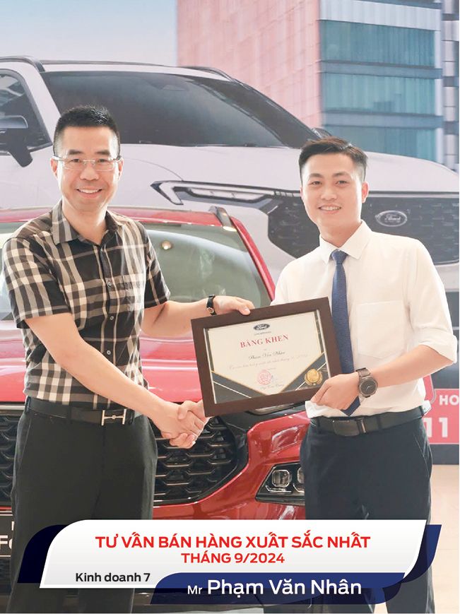 KHEN THƯỞNG NHÂN VIÊN XUẤT SẮC THÁNG 9/2024