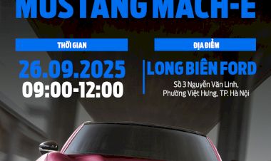 THƯ MỜI THAM DỰ SỰ KIỆN RA MẮT FORD MUSTANG