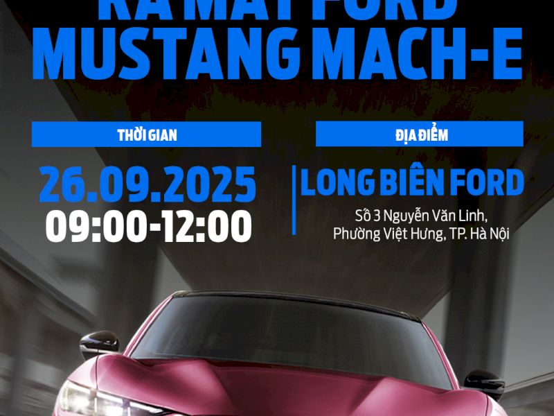 THƯ MỜI THAM DỰ SỰ KIỆN RA MẮT FORD MUSTANG