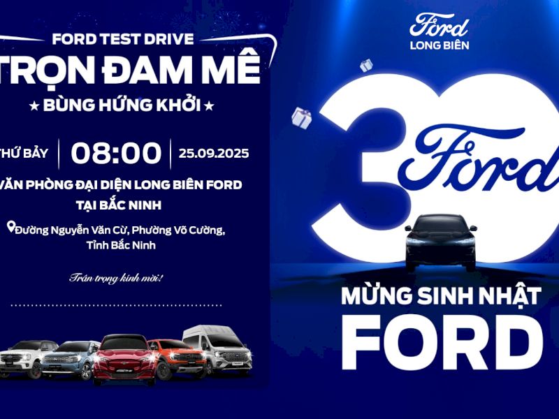 THƯ MỜI THAM DỰ SỰ KIỆN LÁI THỬ XE TẠI BẮC NINH