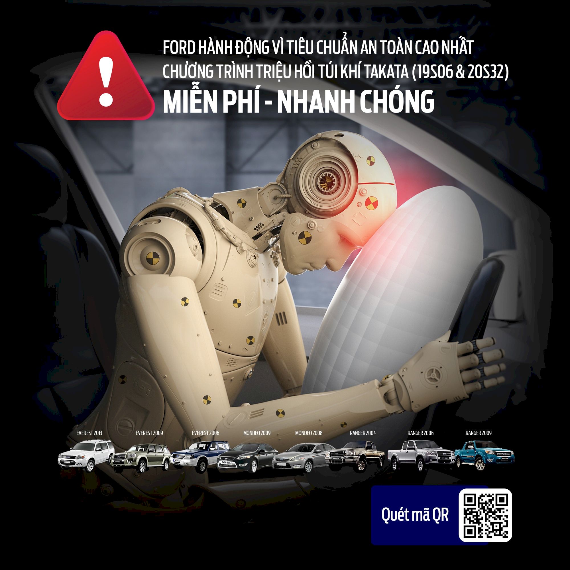 Chương trình triệu hồi túi khí Takata 19S06 & 20S32 là gì?