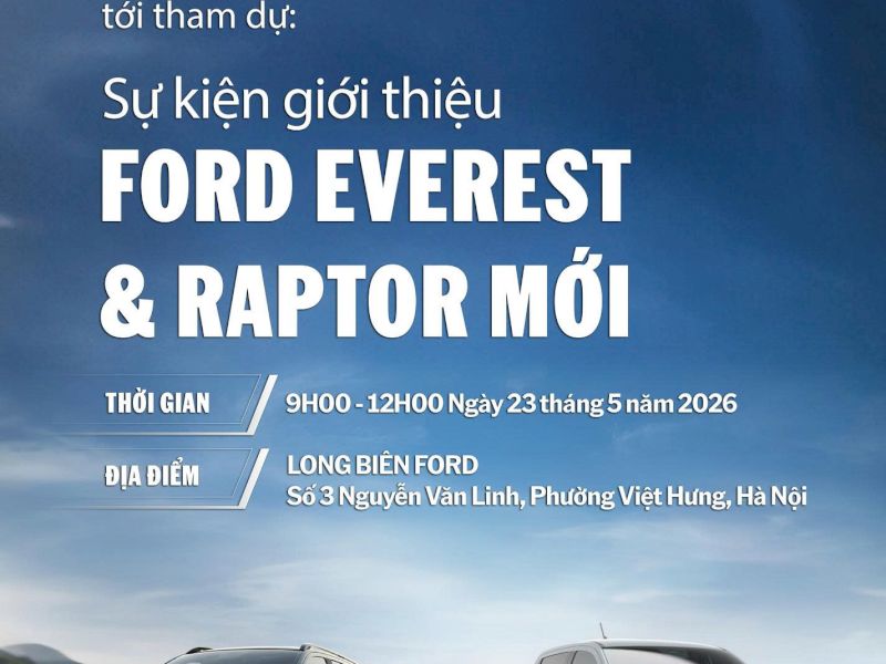 SỰ KIỆN RA MẮT BOM TẤN FORD 2026