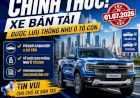 Xe bán tải chính thức được lưu hành như ô tô con